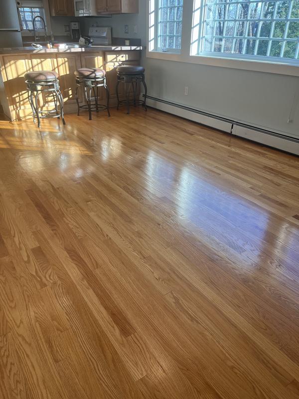 Wood floor with the Restorer applied, floors are over 20 years old ! Very happy