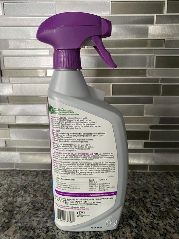 Rejuvenate® Cabinet and Furniture Cleaner - Streak and Residue Free