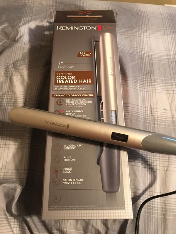 remington pro 1 flat iron with color care technology