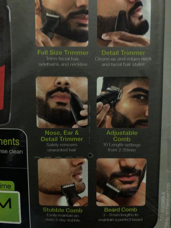 beard trimmer number lengths