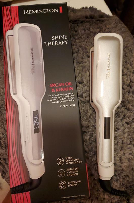 Remington 2 Shine Therapy Hair Straightener - Gold