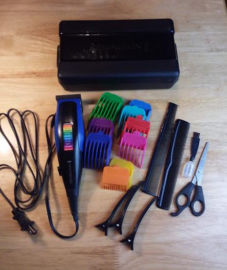 remington color comb home haircut kit