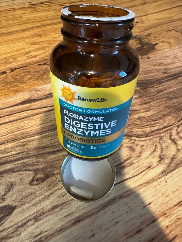 FloraZyme Digestive Enzymes Dr. Formulated, 90 Vegan Capsules