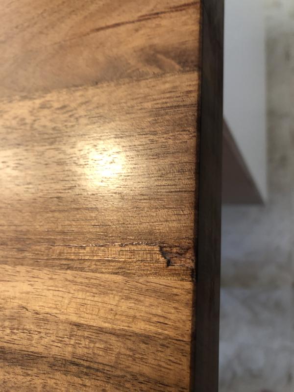 Leadvision Live Edge 36 x 70 x 1.5-in Laminated Natural Finish