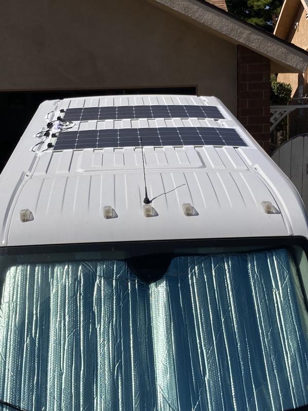 Renogy 2-Module 59.2-in x 26.5-in 350-Watt Solar Panel RKIT350DB-RVRE40 ...