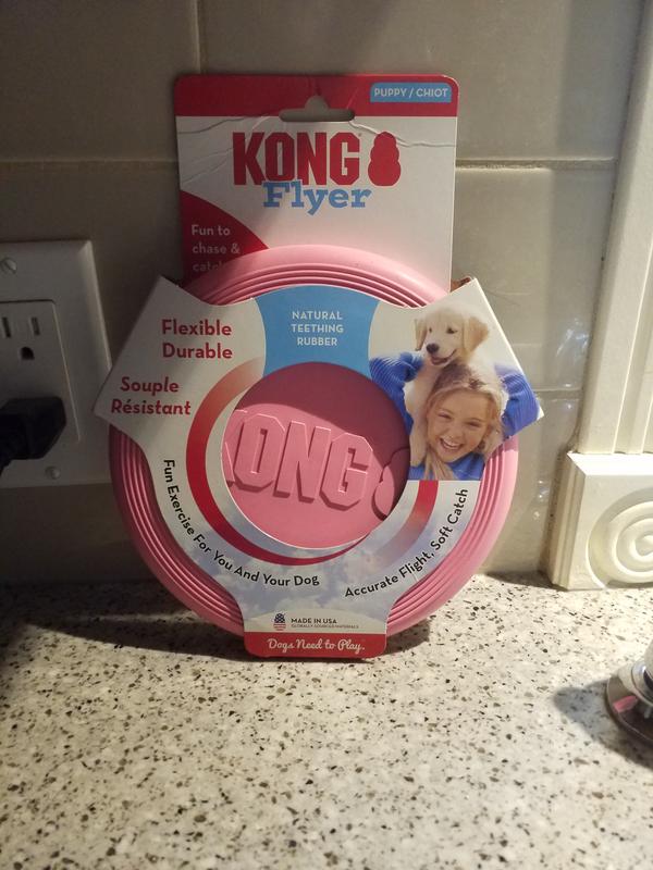 KONG Puppy Flyer Dog Toy, Color Varies 