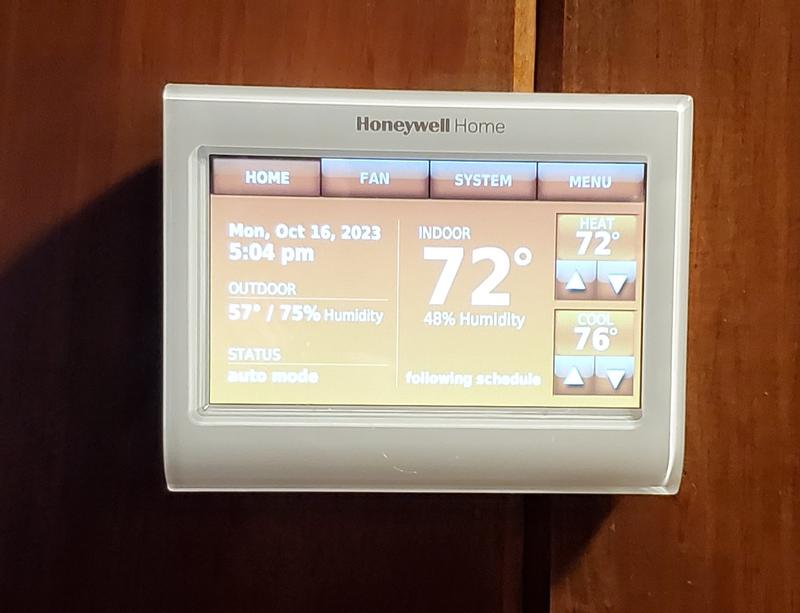  Termostato programable Honeywell WiFi 9000 con pantalla táctil  a color. Mide 3.5 x 4.5 pulgadas : Herramientas y Mejoras del Hogar