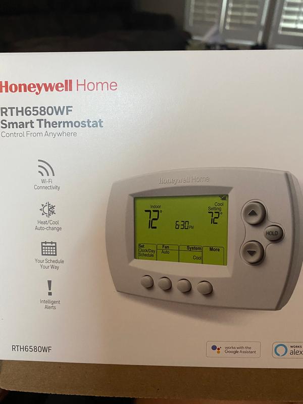 Honeywell Home Wi-Fi 7-Day Programmable Smart Thermostat with Digital  Backlit Display RTH6580WF - The Home Depot