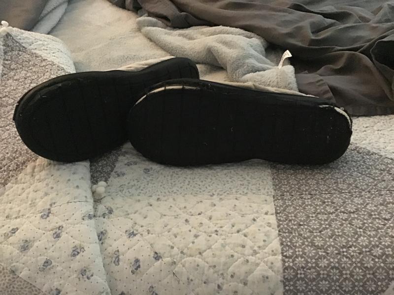Damaged slippers