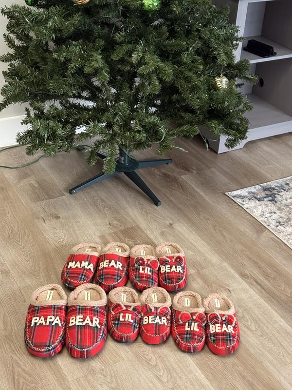 Our comfy matching slippets