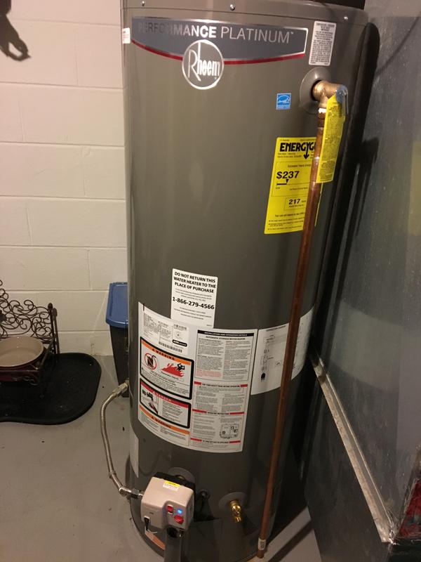 Rheem Performance 40 Gallon (152L) 6 Year 40,000 BTU Power Damper