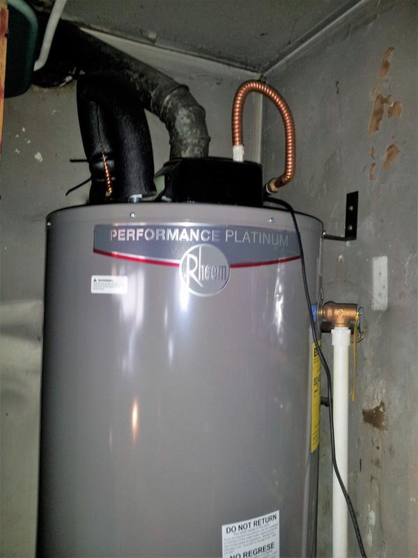 Rheem Performance Platinum 40 Gallon Gas Water Heater