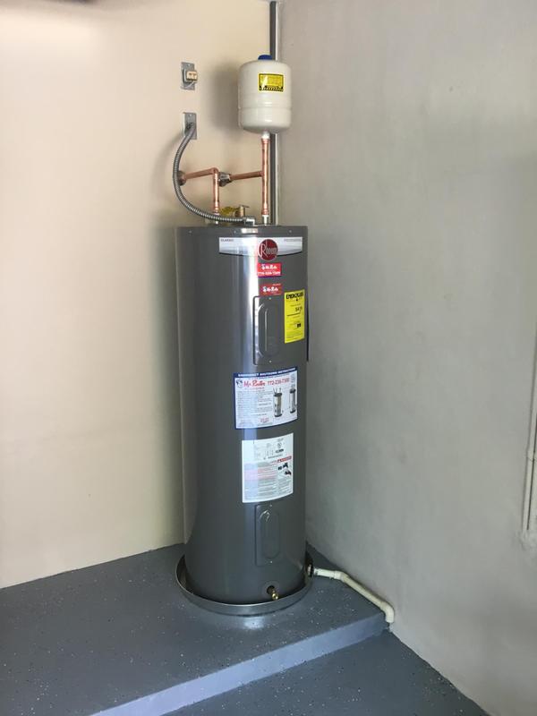 Rheem 50 gallon electric water deals heater