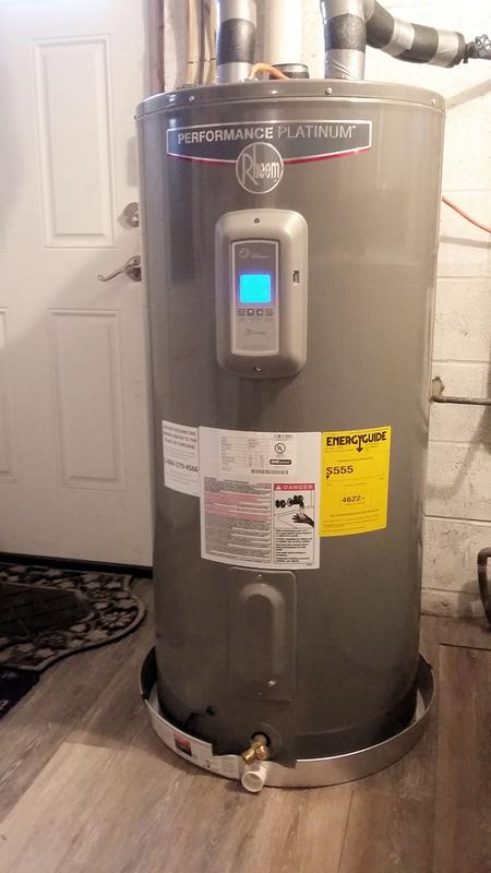 Rheem Performance Platinum 60 Gallon (227L) 12 Year 50,000 BTU Tank Natural  Gas Water Heat