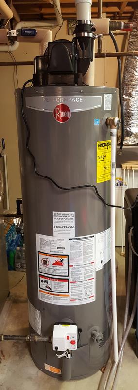 Rheem Performance 40 Gal. Short 6-Year Warranty 36,000 BTU Natural Gas  Power Vent Tank Water Heater XG40S06PV36U0 - The Home Depot