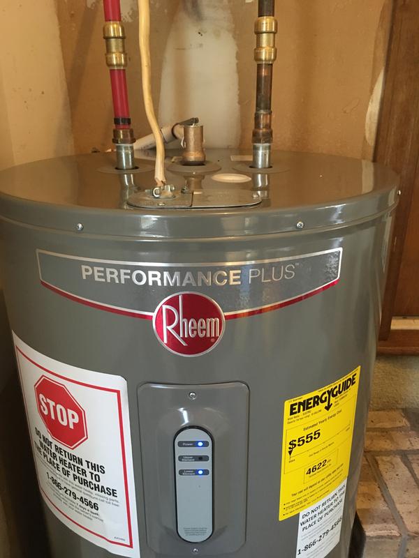 Rheem Performance 20 Gal. Compact 2000-Watt Single Element Point-Of-Use Electric  Water Heater with 6-Year Tank Warranty XE20P06PU20U0 - The Home Depot