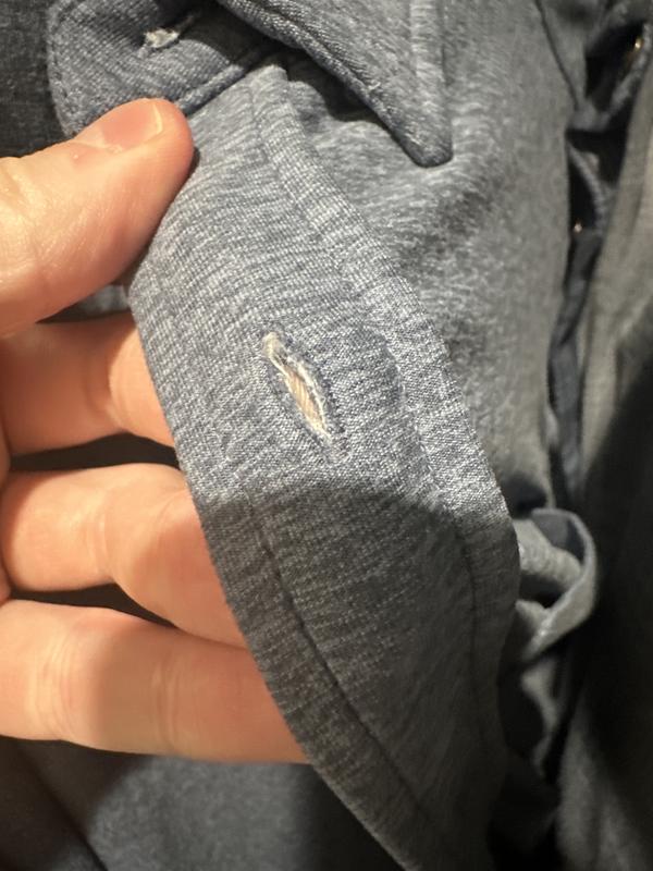 Customer photo for "Button holes will be frayed"