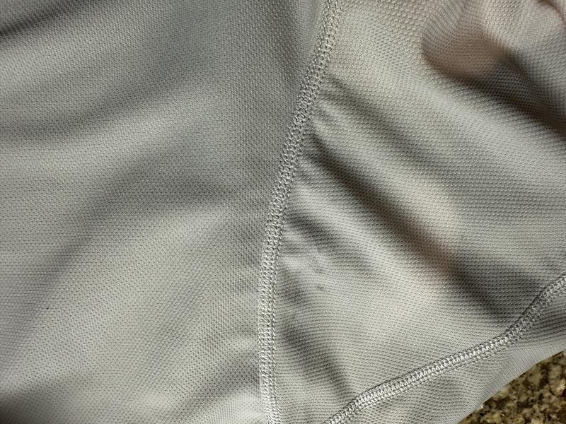 Customer photo for "Black cloth staining in and around collar"