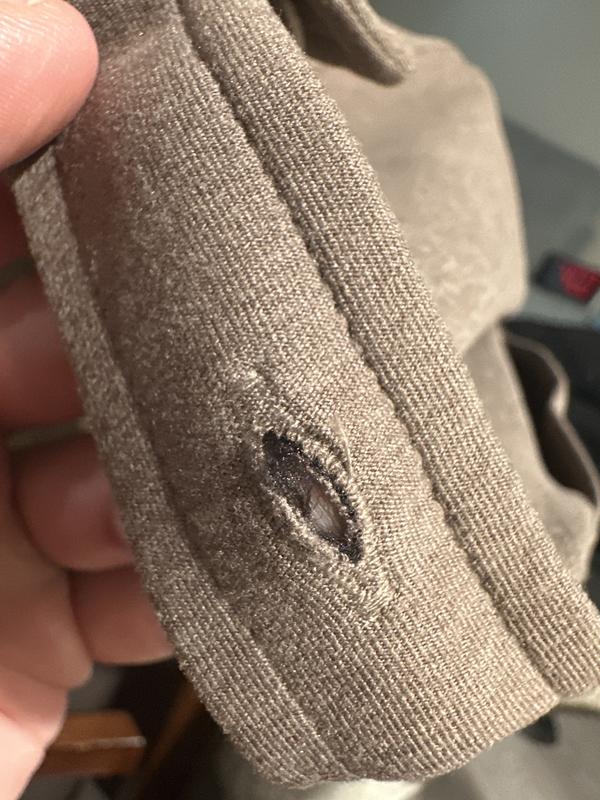 Customer photo for "Button holes will be frayed"