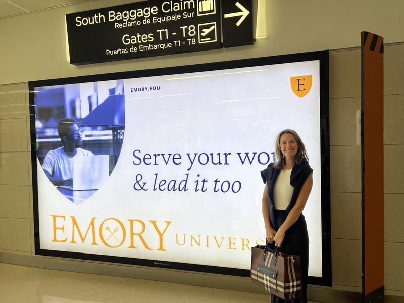 Atlanta airport after a return flight from Paris.