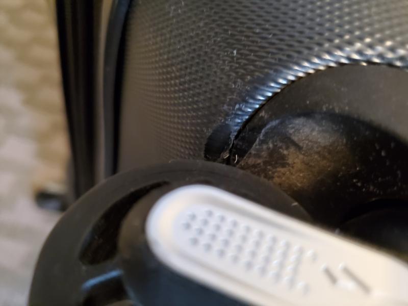 Wheel runs against case and locks up
