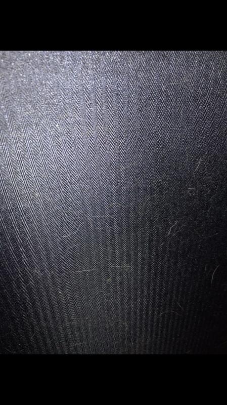 Hair sticks to the fabric