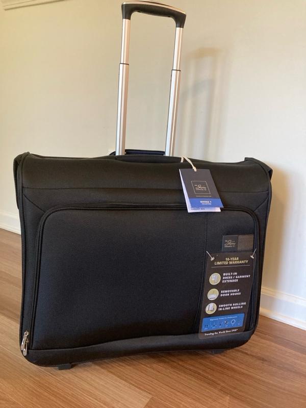 Hard shell rolling garment bag deals