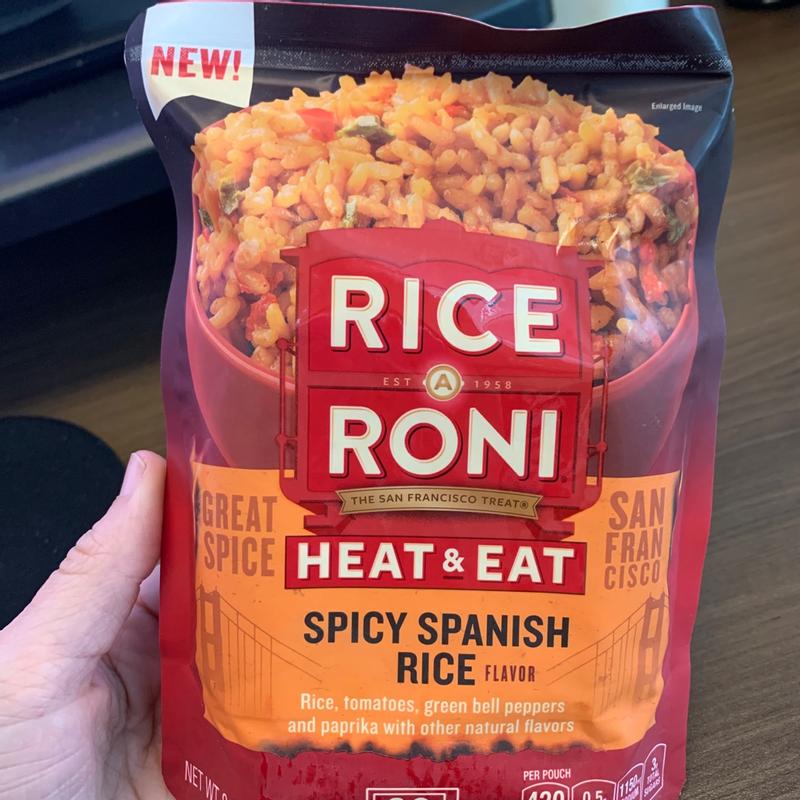 Rice A Roni Heat & Eat Spicy Spanish Rice Flavor 8.8 Oz