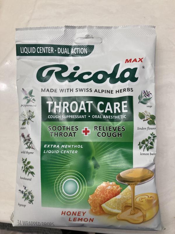 RICOLA MAX THROAT CARE COOL PEPPERMINT