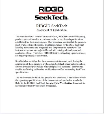RIDGID SeekTech SR-20 Utility Pipeline Locator/Receiver with RIDGID SeekTech SR-20 Utility Pipeline Locator/Receiver with