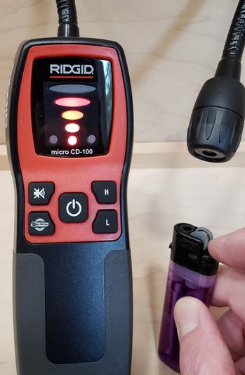 RIDGID CD-100 Micro Combustible Gas Handheld Diagnostic Detector w