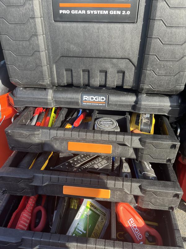 Pro System Gear 10-compartment Small Parts Organizer | Ridgid Storage Tool  