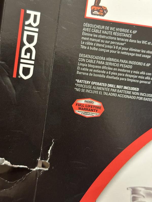 RIDGID K-6P toiletontstopper - 56658