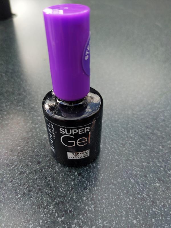 Rimmel Super Gel Nagellack – Farbe & Top Coat Set In Urban Purple (025) – Bis Zu 14 Tage Haltbar, Ohne UV-Lampe