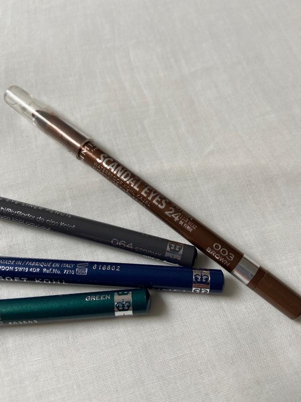 Crayon Yeux Waterproof Rimmel Scandal'Eyes 001 Noir Intense - Neuf - 0,35 G