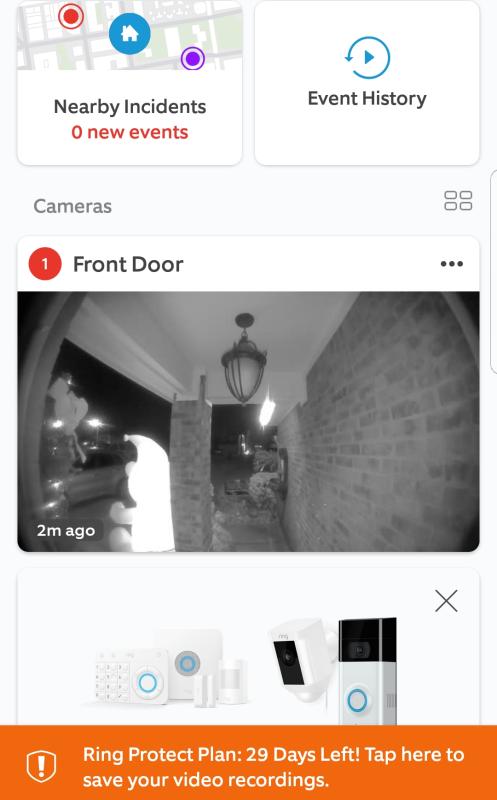 ring peephole camera app