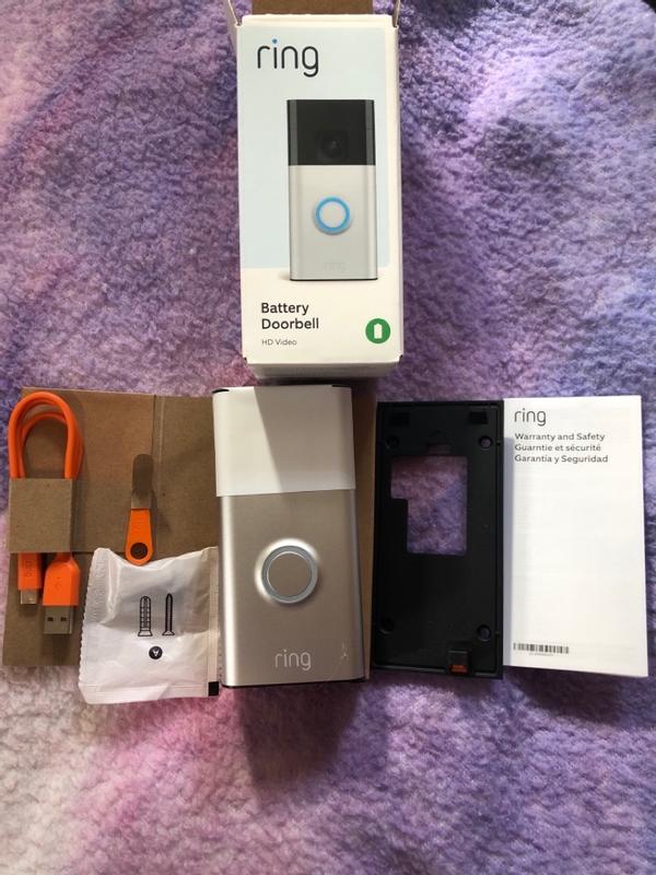 Ring Battery Doorbell with Head-to-Toe HD Video, Live View with 2