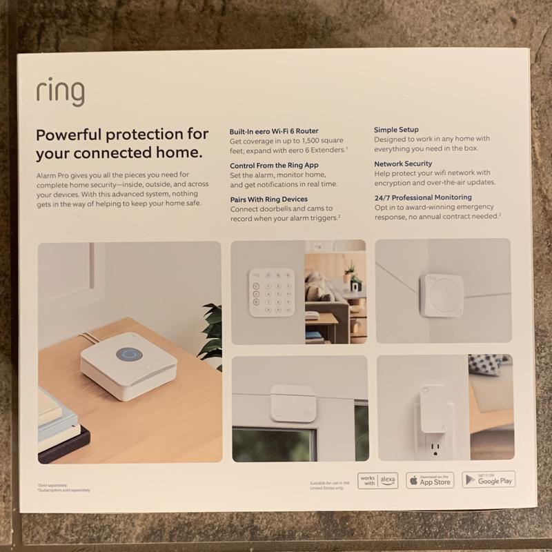 Ring Security Alarm 14-piece Kit (Gen 2) with Stick Up Cam, Smoke/Co  Listener and Range Extender