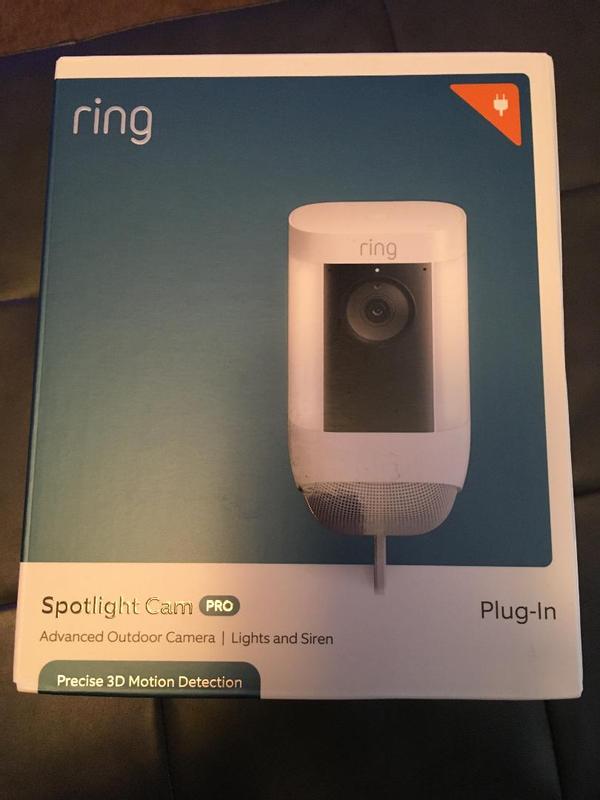  Ring Spotlight Cam Pro, Wired  3D Motion Detection, Two-Way  Talk with Audio+, and Dual-Band Wifi (2022 release) - Black : Everything  Else