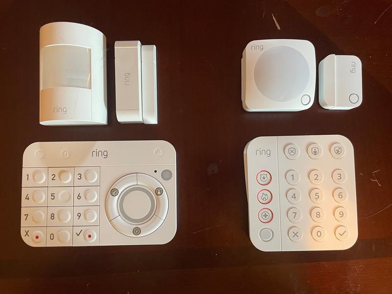 Ring B08P4XFLNS Wireless Home Security Alarm Kit (2nd Gen) with Video Doorbell Satin Nickel (8-Piece) (2020 Release)