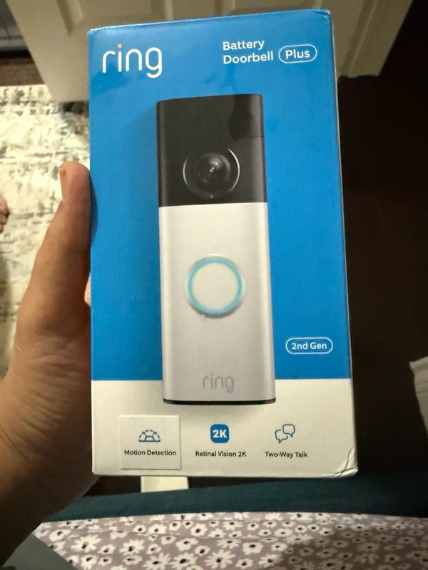 Ring Battery Doorbell Plus (newest model) - Retinal 2K with wide