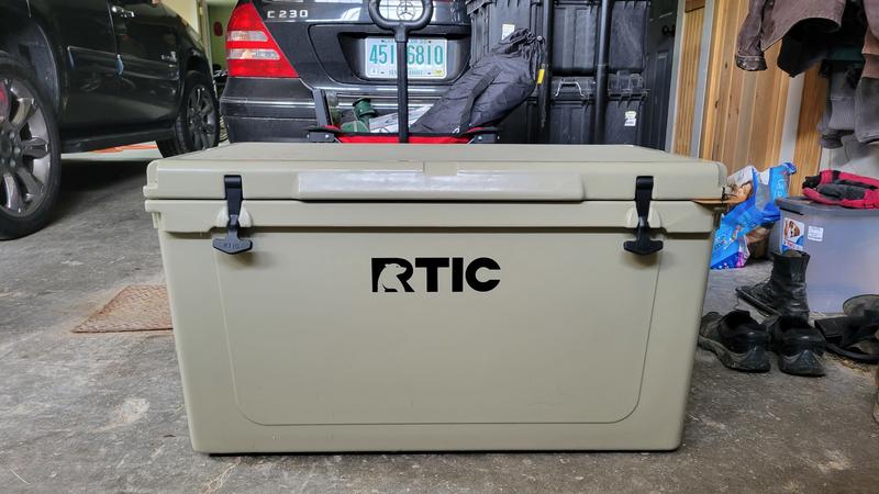 RTIC Outdoors Hard Cooler Tan 65-Quart Insulated Personal Cooler