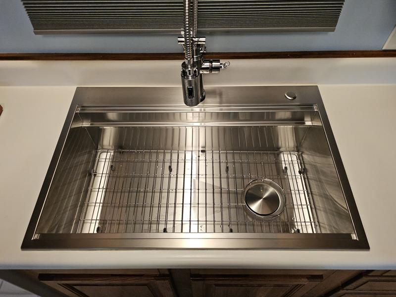 Ruvati 45-inch Workstation Two-Tiered Ledge Kitchen Sink