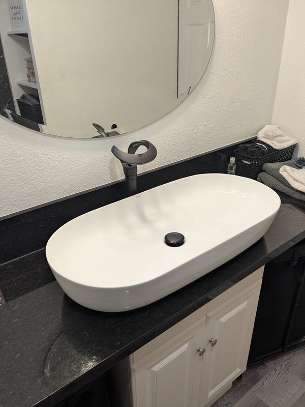 Ruvati 18 x 12-3/4 inch Undermount Bathroom Sink White Rectangular