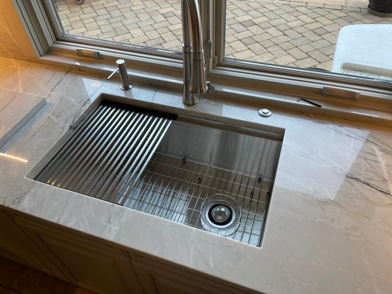 Vivrhintty 30-inch Single Bowl Workstation Kitchen Sink, Drop-in/Top-Mount Stainless Steel With Nano Coating & Basket Strainer, 30"x18 - View #4