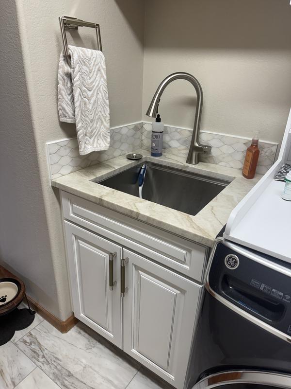 Ruvati 21-in x 20-in 1-Basin Stainless Steel Drop-In Laundry Sink