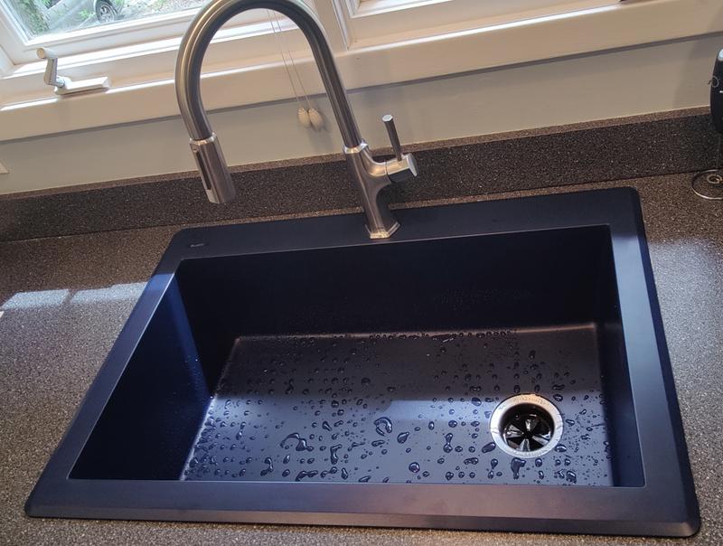 Ruvati 32 x 19 inch Granite Composite Undermount Single Bowl