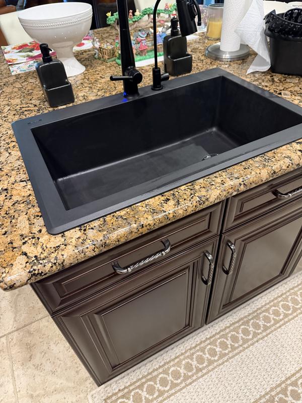 Ruvati 33 x 22 inch Drop-in Topmount Kitchen Sink 16 Gauge