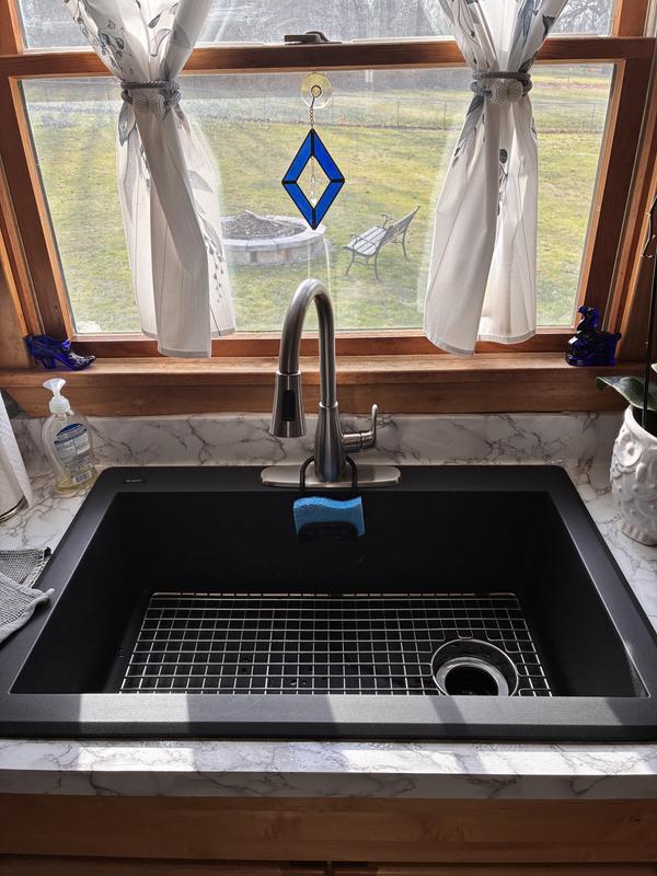 Ruvati 33 x 20 inch Granite Composite Quartz Undermount Double