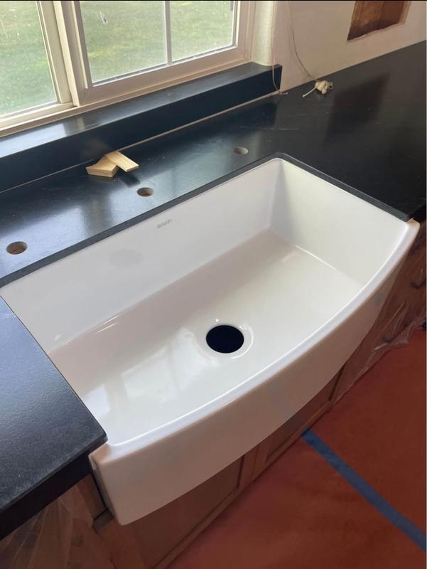 Ruvati 23-inch Fireclay Farmhouse Kitchen Laundry Utility Sink